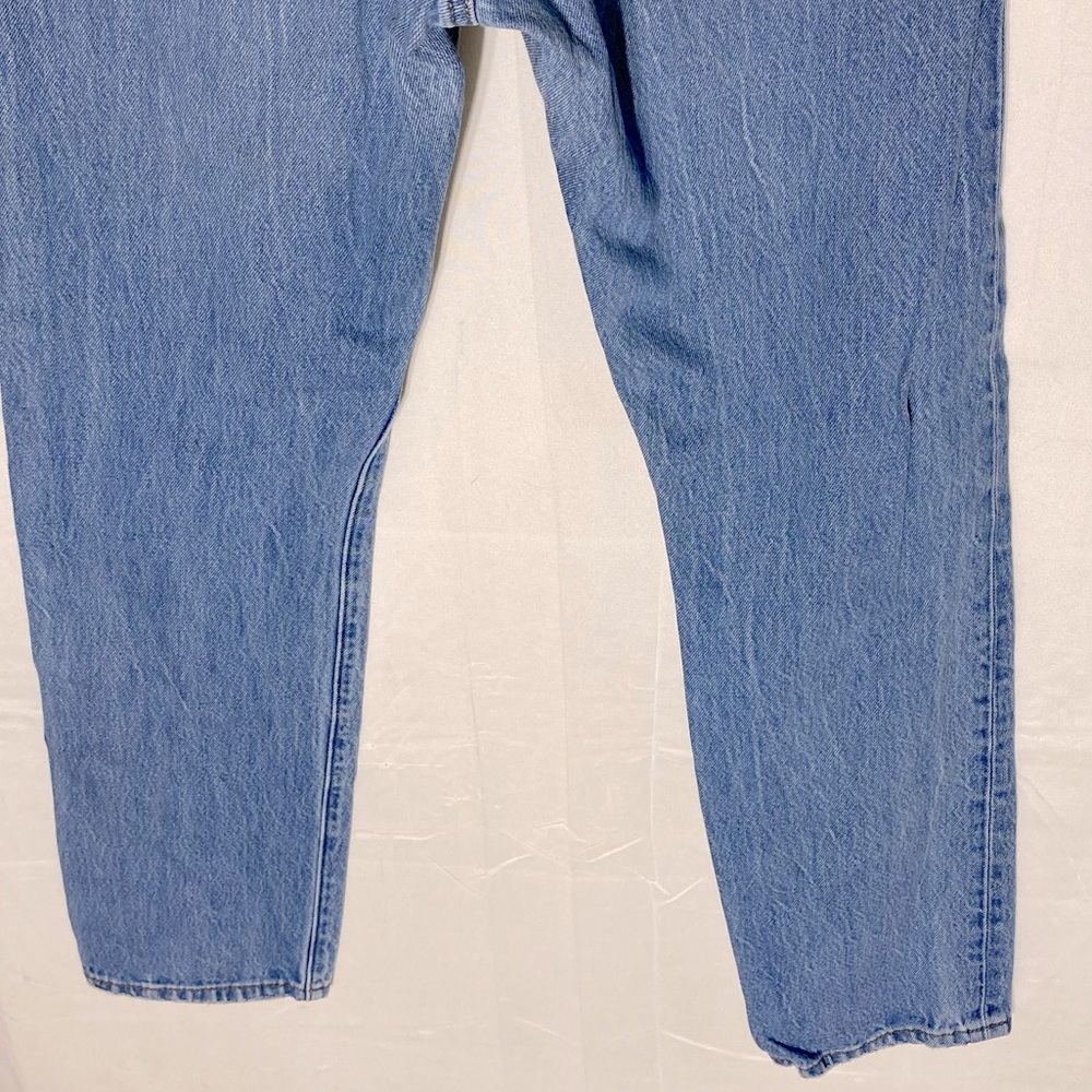 Levi’s 501 Light Wash Distressed DIY Patched Relaxed Straight Leg Jeans 27 - Picture 15 of 16